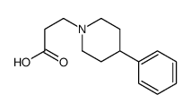 3-(4-Phenyl-1-piperidinyl)propanoic acid Structure