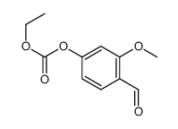 Carbonic acid ethyl=4-formyl-3-methoxyphenyl ester Structure