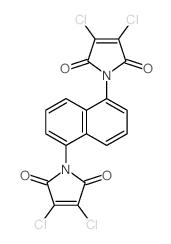 1H-Pyrrole-2,5-dione,1,1'-(1,5-naphthalenediyl)bis[3,4-dichloro- structure