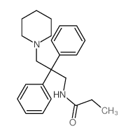 N-[2,2-diphenyl-3-(1-piperidyl)propyl]propanamide Structure