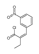 2-[(3-nitrophenyl)methylidene]butanoyl chloride Structure