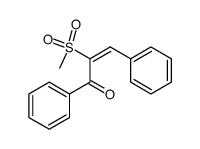 2-methanesulfonyl-1,3-diphenyl-prop-2-en-1-one结构式
