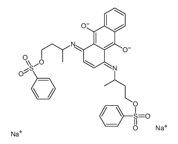 disodium [(9,10-dihydro-9,10-dioxo-1,4-anthrylene)bis[imino(3-methylpropane-1,3-diyl)]]bis(benzenesulphonate) Structure