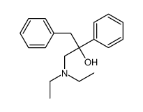 1-(diethylamino)-2,3-diphenylpropan-2-ol结构式