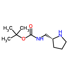 (R)-2-BOC-氨甲基吡咯烷结构式