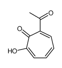 3-acetyl-2-hydroxycyclohepta-2,4,6-trien-1-one结构式