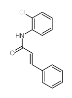 N-(2-氯苯基)肉桂酰胺结构式