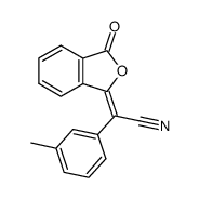 phthalidylidene-m-tolyl-acetonitrile结构式