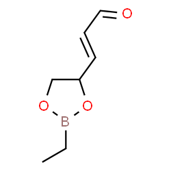 (E)-3-(2-Ethyl-1,3,2-dioxaborolane-4-yl)propenal Structure