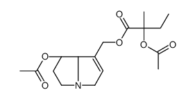[(7R,8R)-7-acetyloxy-5,6,7,8-tetrahydro-3H-pyrrolizin-1-yl]methyl 2-acetyloxy-2-methylbutanoate Structure