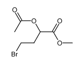 Methyl 2-Acetoxy-4-bromobutanoate structure