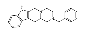 2-Benzyl-1,2,3,4,6,7,12,12a-octahydropyrazino[2',1':6,1]pyrido[3,4-b]indole结构式