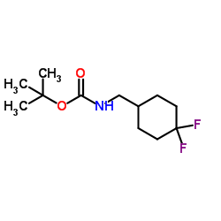 (4,4-二氟环己基甲基)氨基甲酸叔丁酯结构式