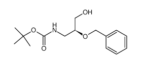 N-[(2S)-3-hydroxy-2-(phenylmethoxy)propyl](tert-butoxy)carboxamide结构式