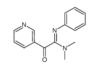 N,N-dimethyl-2-oxo-N'-phenyl-2-(pyridin-3-yl)acetimidamide结构式