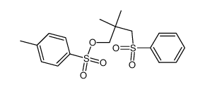 2,2-dimethyl-3-phenylsulphonyl-1-tosyloxypropane结构式