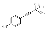 4-(4-Amino-phenyl)-2-methyl-but-3-yn-2-ol结构式