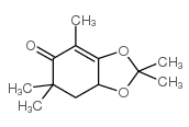 7,7a-二氢-2,2,4,6,6-五甲基-1,3-苯并二恶茂-5(6H)-酮结构式