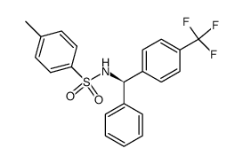 (R)-4-methyl-N-((phenyl(4-trifluoromethyl)phenyl)methyl)benzenesulfonamide结构式