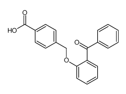 4-[(2-benzoylphenoxy)methyl]benzoic acid Structure