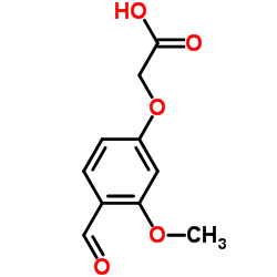 2-(4-甲酰基-3-甲氧基苯氧基)乙酸结构式