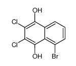 5-bromo-2,3-dichloro-naphthalene-1,4-diol Structure