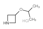 3-异丙氧基氮杂环丁烷盐酸盐结构式
