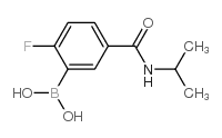 (2-氟-5-(异丙基氨基甲酰基)苯基)硼酸结构式