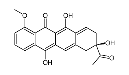 (R)-9-Acetyl-6,9,12-trihydroxy-4-methoxy-9,10-dihydro-8H-naphthacen-5-one Structure