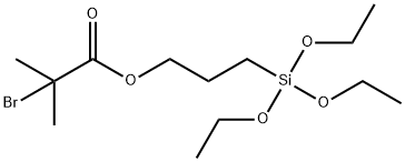 2-溴-2-甲基丙酸3-(三乙氧基硅基)丙酯结构式