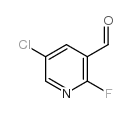 2-氟-5-氯吡啶-3-甲醛结构式