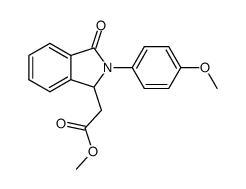 methyl [2-(4-methoxyphenyl)-3-oxo-2,3-dihydro-1H-isoindol-1-yl]acetate Structure
