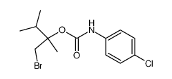 (4-Chloro-phenyl)-carbamic acid 1-bromomethyl-1,2-dimethyl-propyl ester Structure
