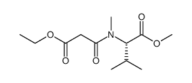 (S)-2-[(2-Ethoxycarbonyl-acetyl)-methyl-amino]-3-methyl-butyric acid methyl ester Structure