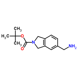5-(氨基甲基)-2,3-二氢-1H-异吲哚-2-羧酸叔丁酯结构式