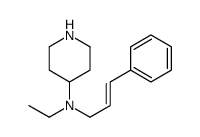 N-ethyl-N-(3-phenylprop-2-enyl)piperidin-4-amine结构式