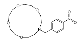 13-[(4-nitrophenyl)methyl]-1,4,7,10-tetraoxa-13-azacyclopentadecane结构式