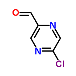 5-氯吡嗪-2-甲醛结构式
