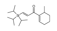 (E)-1-(6-methyl-1-cyclohexenyl)-3-triisopropylsilyl-2-propen-1-one Structure