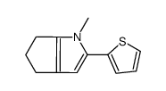 1-methyl-2-thiophen-2-yl-5,6-dihydro-4H-cyclopenta[b]pyrrole Structure