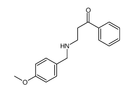 3-[(4-methoxyphenyl)methylamino]-1-phenylpropan-1-one Structure