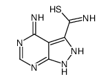 4-amino-2H-pyrazolo[3,4-d]pyrimidine-3-carbothioamide结构式