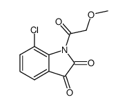 7-chloro-N-(methoxyacetyl)isatin Structure