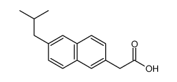 2-[6-(2-methylpropyl)naphthalen-2-yl]acetic acid结构式