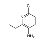 2-乙基-3-氨基-6-氯吡啶结构式