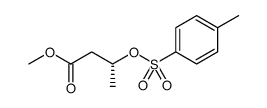 Butanoic acid, 3-[[(4-methylphenyl)sulfonyl]oxy]-, methyl ester, (3R)结构式