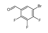 5-Bromo-2,3,4-trifluorobenzaldehyde Structure