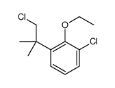 1-chloro-3-(1-chloro-2-methylpropan-2-yl)-2-ethoxybenzene结构式