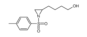 4-[1-(4-methylphenyl)sulfonylaziridin-2-yl]butan-1-ol结构式