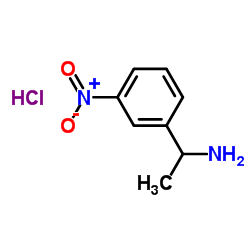 1-(3-硝基苯基)乙烷胺盐酸盐结构式